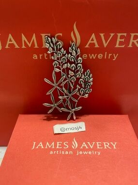 Retired James Avery Bluebonnet Brooch
